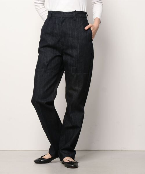 G.V.G.V.(ジーヴィージーヴィー)の「DENIM STRAIGHT PANTS(デニムパンツ・レディース・ダークネイビー・36/34)」の12枚目の写真