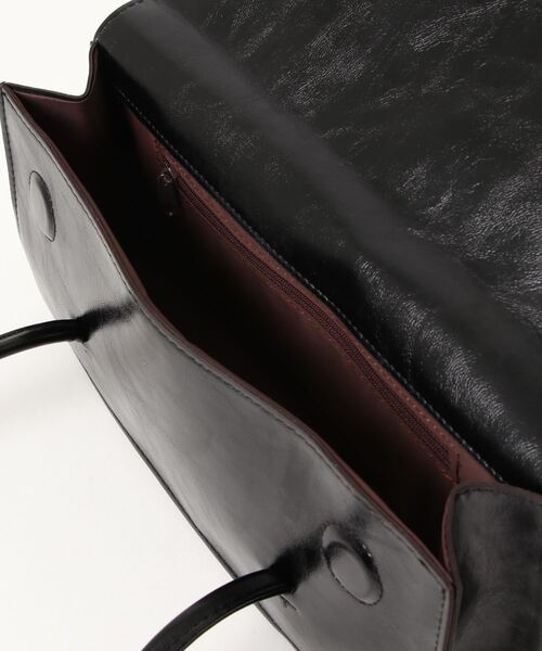 Didot.showroom(ディドット ショールーム)の「leather square handle bag(ハンドバッグ・レディース・ブラック/イエロー/グリーン/アイボリー・FREE)」の11枚目の写真