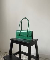 leather square handle bag