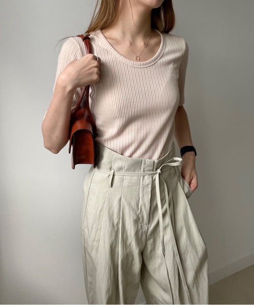 Didot.showroom(ディドット ショールーム)の「leather square handle bag(ハンドバッグ・レディース・ブラック/イエロー/グリーン/アイボリー・FREE)」の7枚目の写真