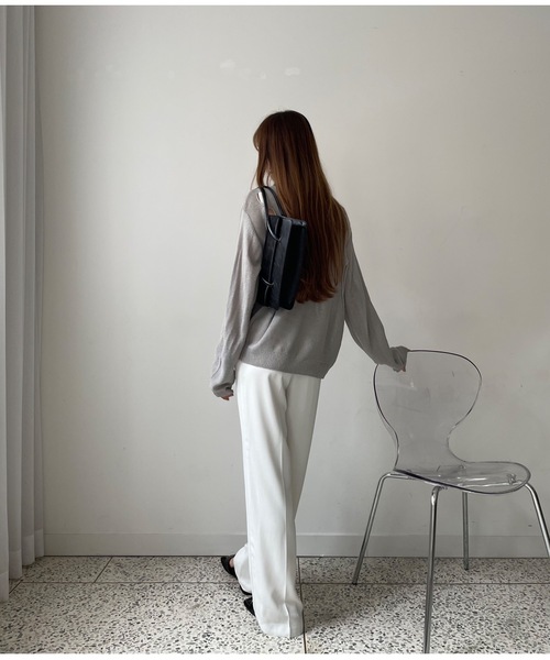 Didot.showroom(ディドット ショールーム)の「leather square handle bag(ハンドバッグ・レディース・ブラック/イエロー/グリーン/アイボリー・FREE)」の15枚目の写真