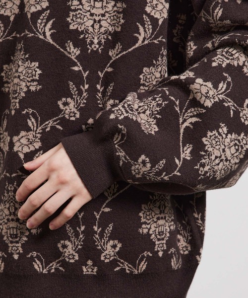 JUNRED(ジュンレッド)の「ジャガードニットプルオーバー(ニット/セーター・メンズ・ベージュ/キャメル/ブラック/ライトグレー・S/M/L)」の13枚目の写真