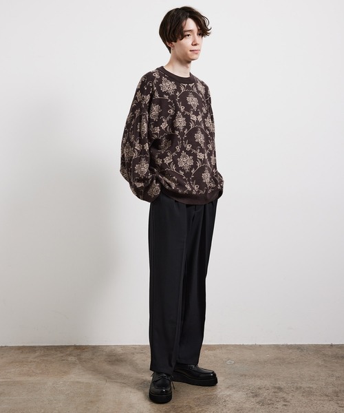 JUNRED(ジュンレッド)の「ジャガードニットプルオーバー(ニット/セーター・メンズ・ベージュ/キャメル/ブラック/ライトグレー・S/M/L)」の14枚目の写真