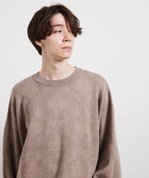 JUNRED(ジュンレッド)の「ジャガードニットプルオーバー(ニット/セーター・メンズ・ベージュ/キャメル/ブラック/ライトグレー・S/M/L)」の11枚目の写真