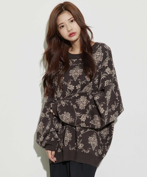 JUNRED(ジュンレッド)の「ジャガードニットプルオーバー(ニット/セーター・メンズ・ベージュ/キャメル/ブラック/ライトグレー・S/M/L)」の19枚目の写真