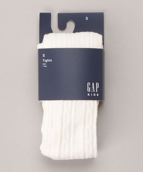 GAP（ギャップ）の「ケーブルニットタイツ（キッズ）（タイツ/ストッキング・キッズ・ブラック/アイボリー・M/L/S/XL/XXS/XS）」の4枚目の写真