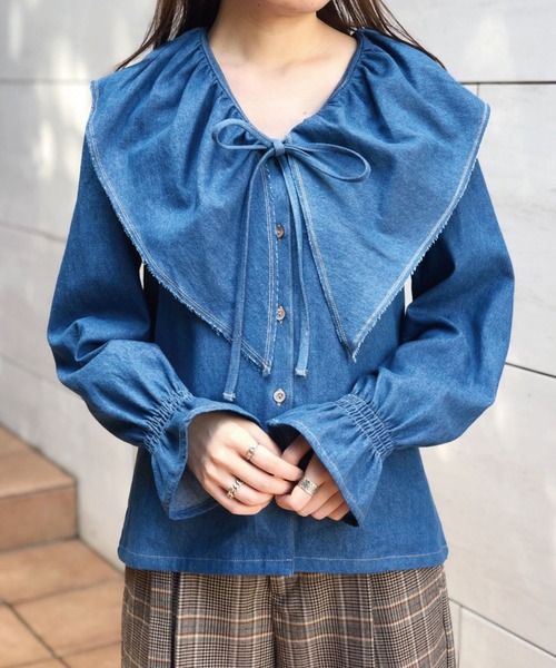 Banner Barrett - バナーバレット  Banner Barrett ブラウス Banner Barrett（バナーバレット）の「デニムブラウス（シャツ