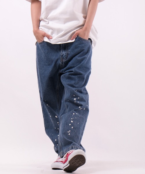 MISHKA（ミシカ）の「【MISHKA】キープウォッチ＆ブランドロゴプリント デニムパンツ（デニムパンツ・メンズ・ブルー・L/XL/M）」の10枚目の写真