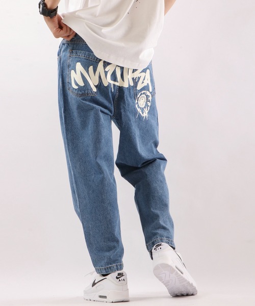 MISHKA（ミシカ）の「【MISHKA】キープウォッチ＆ブランドロゴプリント デニムパンツ（デニムパンツ・メンズ・ブルー・L/XL/M）」の7枚目の写真