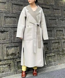 AIC. | ダブルフェイスガウンロングコート(チェスターコート)