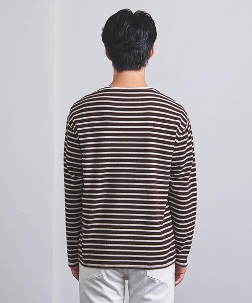 UNITED ARROWS(ユナイテッドアローズ)の「<BATONER(バトナー)> パイル ウール バスクシャツ(ニット/セーター・メンズ・ブラック/ダークブラウン・1/2/3)」の8枚目の写真