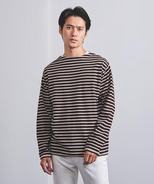 UNITED ARROWS(ユナイテッドアローズ)の「<BATONER(バトナー)> パイル ウール バスクシャツ(ニット/セーター・メンズ・ブラック/ダークブラウン・1/2/3)」の6枚目の写真
