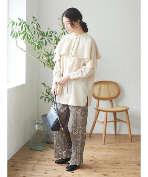 Green　Parks（グリーンパークス）の「・minia ウッドヒールスクエアパンプス＊（パンプス・レディース・アイボリー/ベージュ/ブラック・S/M/LL/L）」の13枚目の写真