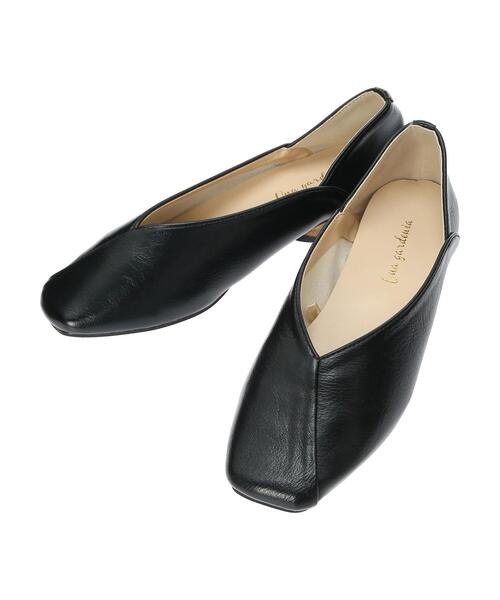 Green　Parks（グリーンパークス）の「・minia ウッドヒールスクエアパンプス＊（パンプス・レディース・アイボリー/ベージュ/ブラック・S/M/LL/L）」の9枚目の写真