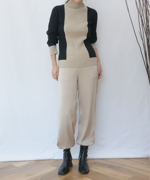 AZUL ENCANTO(アズールエンカント)の「バイカラーニット(ニット/セーター・レディース・ベージュ/オフホワイト・FREE)」の17枚目の写真