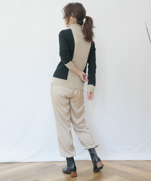 AZUL ENCANTO(アズールエンカント)の「バイカラーニット(ニット/セーター・レディース・ベージュ/オフホワイト・FREE)」の14枚目の写真