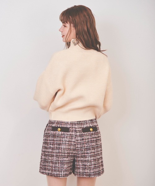 31 Sons de mode（トランテアン　ソン　ドゥ　モード）の「畔ざっくりニットプルオーバー（ニット/セーター・レディース・オフホワイト/イエロー/コーラルピンク・36）」の5枚目の写真