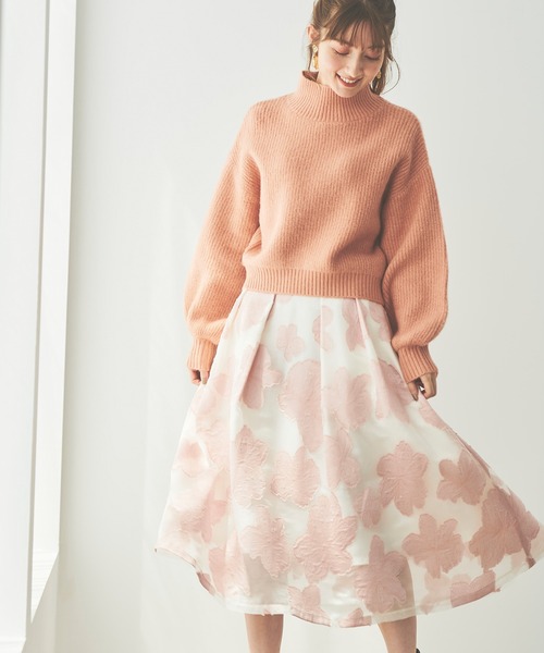 31 Sons de mode（トランテアン　ソン　ドゥ　モード）の「畔ざっくりニットプルオーバー（ニット/セーター・レディース・オフホワイト/イエロー/コーラルピンク・36）」の11枚目の写真