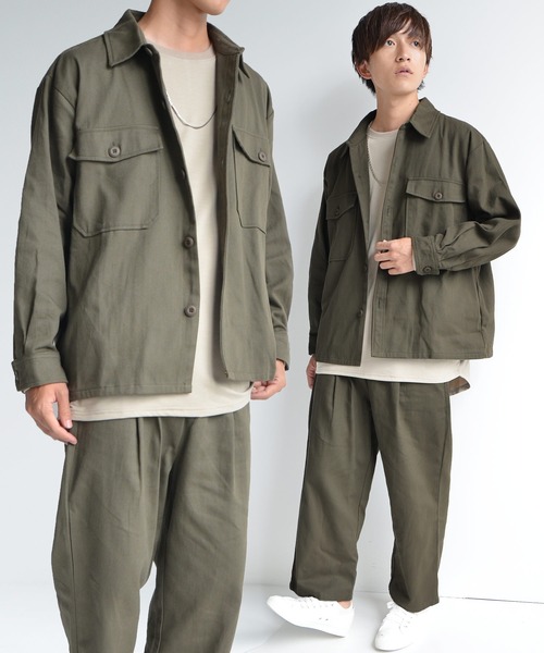 MinoriTY（マイノリティ）の「セットアップCPOビッグサイズ（セットアップ・メンズ・グレー/ブラック/カーキ・L/M）」の3枚目の写真