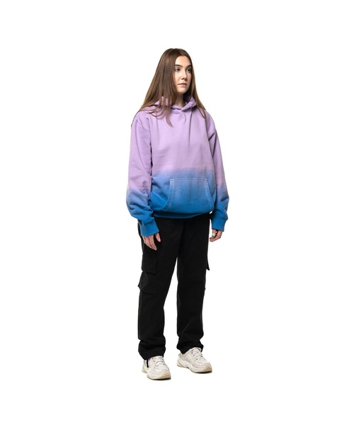 TAIKAN（テイケン）の「【TAIKAN / テイケン】PLAIN HOODIE DIP DYE PURPLE / ヘビーウェイトプルパーカー フーディー　タイダイ柄  スキー　スノボー（パーカー・メンズ・パープル・X-LARGE/MEDIUM/SMALL/LARGE）」の7枚目の写真