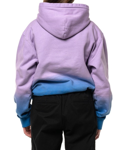 TAIKAN（テイケン）の「【TAIKAN / テイケン】PLAIN HOODIE DIP DYE PURPLE / ヘビーウェイトプルパーカー フーディー　タイダイ柄  スキー　スノボー（パーカー・メンズ・パープル・X-LARGE/MEDIUM/SMALL/LARGE）」の6枚目の写真