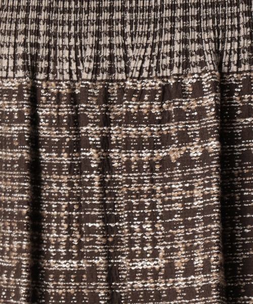 Comme　Ca　Mature（コムサマチュア）の「《リバーシブルスカート》ツイードチェック×ビッグギンガム（スカート・レディース・ブラック系/ブラウン系・FREE）」の13枚目の写真