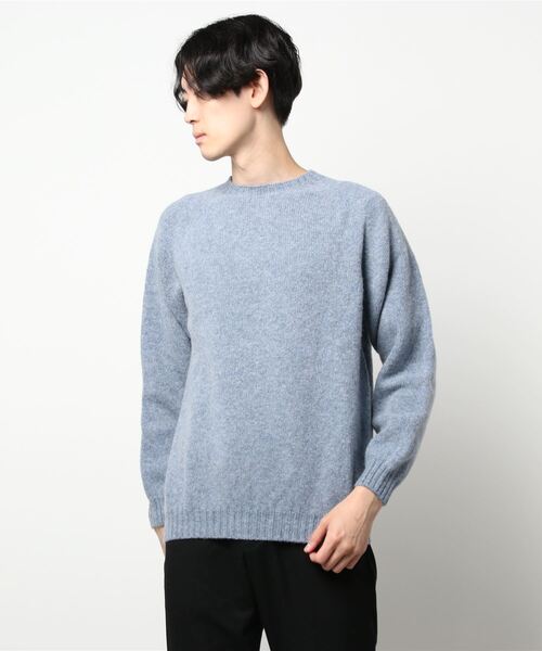Harley of Scotland（ハーレーオブスコットランド）の「SHETLAND WOOL CREW NECK KNIT（ニット/セーター・メンズ・グリーン系その他3/ダークグリーン/グリーン系その他2/グレー/サンドベージュ/ベージュ系その他2/ブラウン系その他5/イエロー系その他3/モカ/バイオレット/ピンク系その他/ブルー系その他4/グリーン系その他7/グレー系その他/ブルー系その他/ライトグリーン/アイボリー/ブラウン系その他2/パープル系その他/ブルー系その他5/グリーン系その他4/イエロー系その他2/チャコールグレー/イエロー系その他/ストーン/ブルー系その他2/ブルーグリーン/ネイビー系/ホワイト系その他/ブラック/ピンク系その他2/その他・40/42/44）」の22枚目の写真