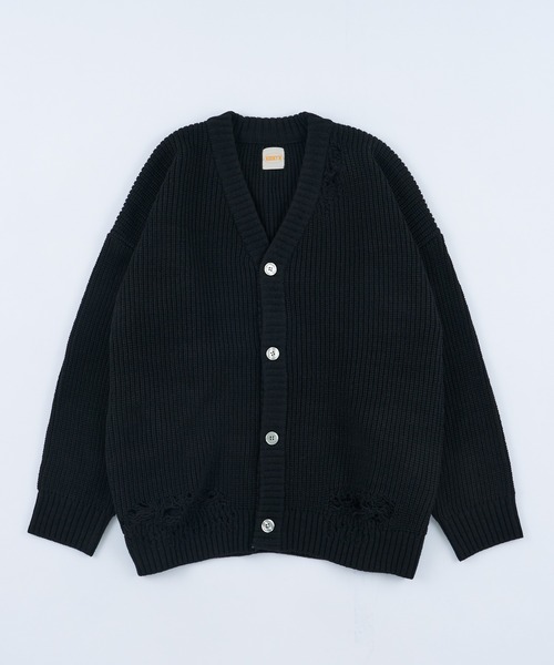 WHO'S WHO gallery（フーズフーギャラリー）の「【KOOKY'N/クーキー】クラッシュニットカーディガン（カーディガン/ボレロ・メンズ・ブラック/ネイビー/チャコールグレー/グリーン・FREE）」の20枚目の写真