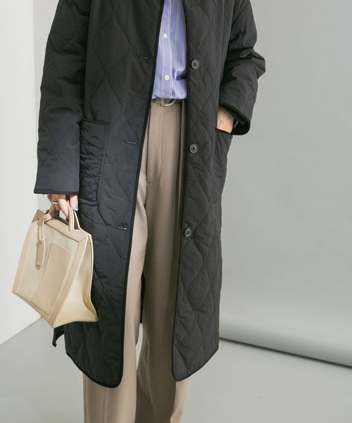 URBAN RESEARCH（アーバンリサーチ）の「UR TECH 中綿撥水キルトコート（その他アウター・レディース・カーキ/ブラック・FREE）」の21枚目の写真