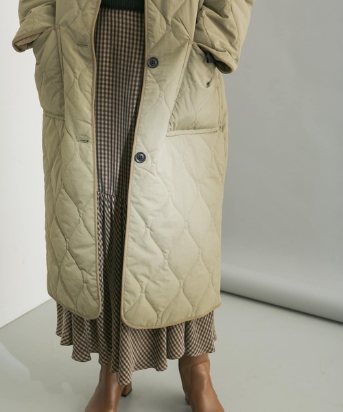 URBAN RESEARCH（アーバンリサーチ）の「UR TECH 中綿撥水キルトコート（その他アウター・レディース・カーキ/ブラック・FREE）」の8枚目の写真