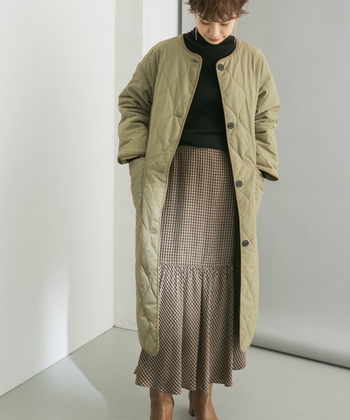 URBAN RESEARCH（アーバンリサーチ）の「UR TECH 中綿撥水キルトコート（その他アウター・レディース・カーキ/ブラック・FREE）」の9枚目の写真