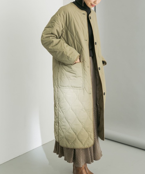 URBAN RESEARCH（アーバンリサーチ）の「UR TECH 中綿撥水キルトコート（その他アウター・レディース・カーキ/ブラック・FREE）」の12枚目の写真