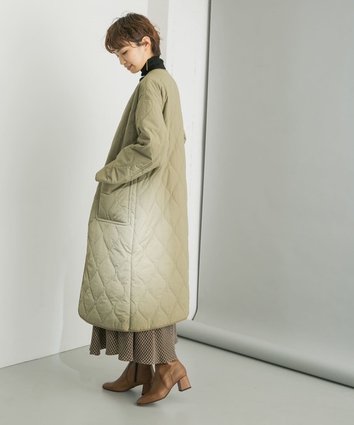 URBAN RESEARCH（アーバンリサーチ）の「UR TECH 中綿撥水キルトコート（その他アウター・レディース・カーキ/ブラック・FREE）」の14枚目の写真
