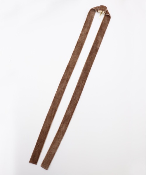 Monocoro toppi（モノコロトッピ）の「大人っぽガーリー。ベロアリボンヘアゴムセットポニーフック（ヘアゴム・レディース・ブラック/グレー/ベージュ/ブラウン・フリー）」の8枚目の写真