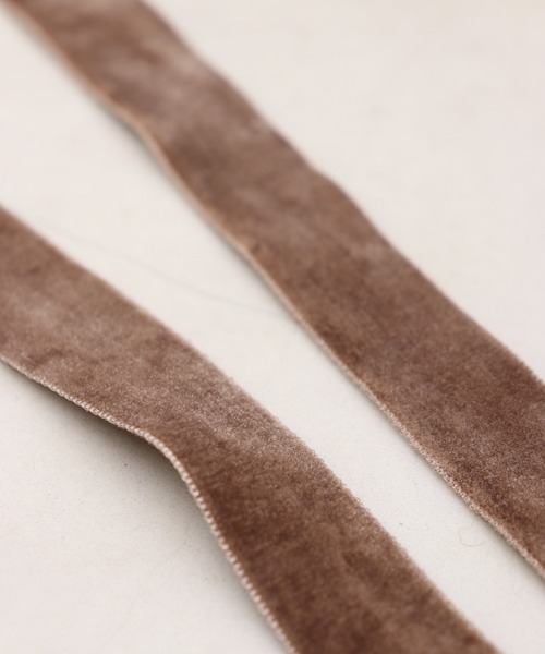 Monocoro toppi（モノコロトッピ）の「大人っぽガーリー。ベロアリボンヘアゴムセットポニーフック（ヘアゴム・レディース・ブラック/グレー/ベージュ/ブラウン・フリー）」の11枚目の写真