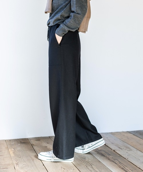 イエナ IENA 21AW プレーティングイージーパンツ ロング ウール混 セール】Woolイージーパンツ◇（その他パンツ）｜IENA（イエナ