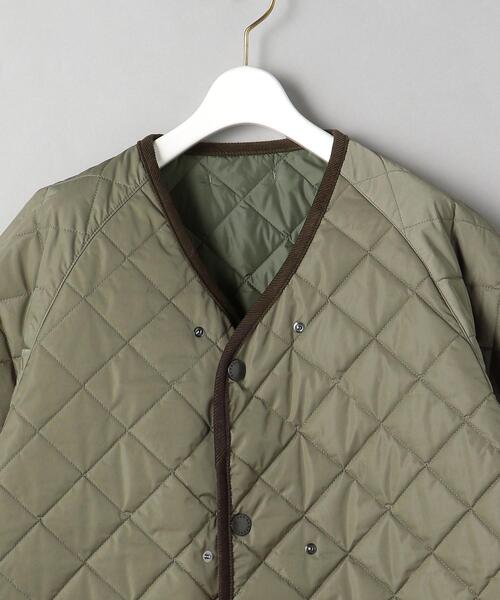 Kaptain Sunshine(キャプテン サンシャイン)の「<KAPTAIN SUNSHINE × Barbour>キルティング コート Ψ(ノーカラーコート・レディース・オリーブ・36)」の4枚目の写真
