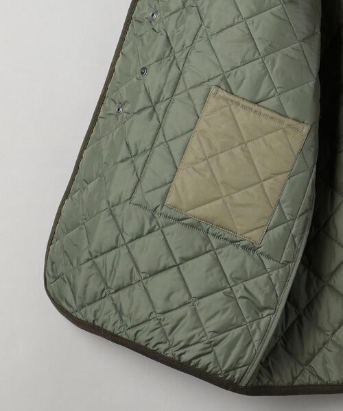 Kaptain Sunshine(キャプテン サンシャイン)の「<KAPTAIN SUNSHINE × Barbour>キルティング コート Ψ(ノーカラーコート・レディース・オリーブ・36)」の8枚目の写真
