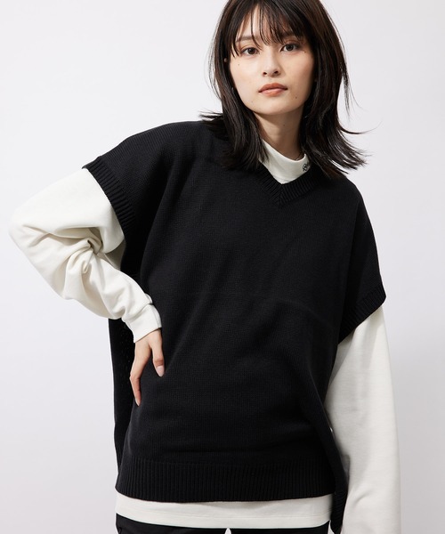 re_k by JUNRED(レクバイジュンレッド)の「【 re_k by JUNRed 】VネックBIGニットベスト(ベスト・メンズ・ブラウン/ブラック/モスグリーン・M/L/S)」の18枚目の写真