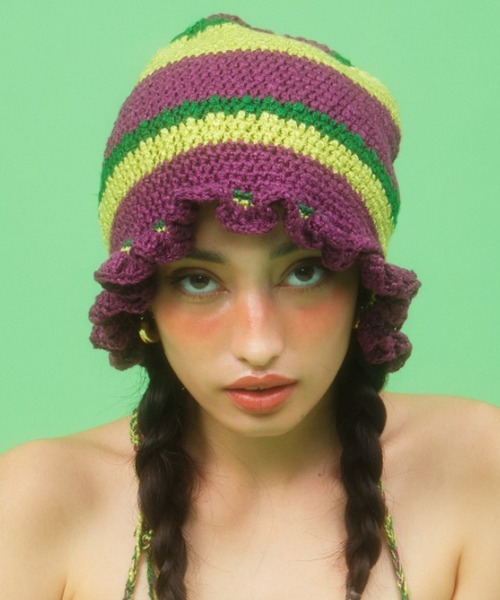 BACKLASH（バックラッシュ）の「Ballet by BACKLASH/バレエ バイ バックラッシュ/Hand-knit Hat（ハット・レディース・グリーン/その他・FREE）」の9枚目の写真