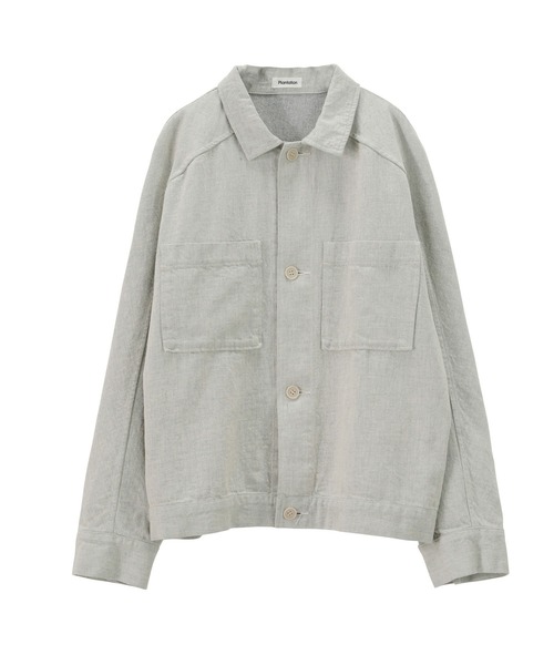 Plantation(プランテーション)の「リサイクルデニム/ブルゾン(デニムジャケット・レディース・オフホワイト・M size)」の5枚目の写真