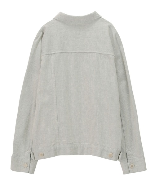 Plantation(プランテーション)の「リサイクルデニム/ブルゾン(デニムジャケット・レディース・オフホワイト・M size)」の9枚目の写真