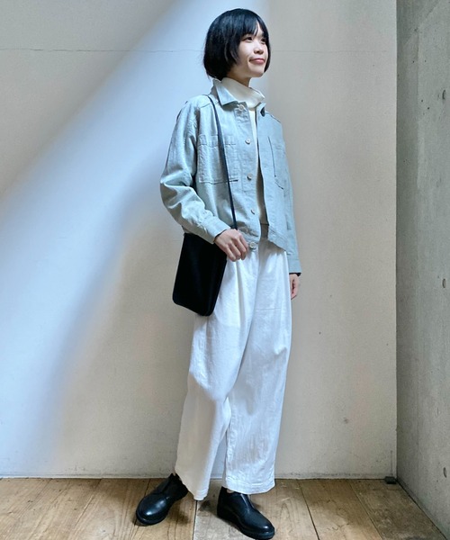 Plantation(プランテーション)の「リサイクルデニム/ブルゾン(デニムジャケット・レディース・オフホワイト・M size)」の18枚目の写真