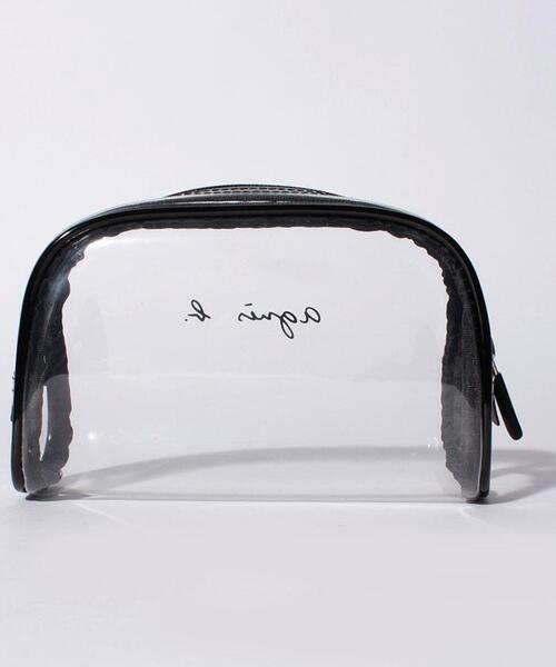 agnes b.(アニエスベー)の「WEB限定 ロゴポーチ (LP02-01)(ポーチ・レディース・ブラック・FREE)」の6枚目の写真