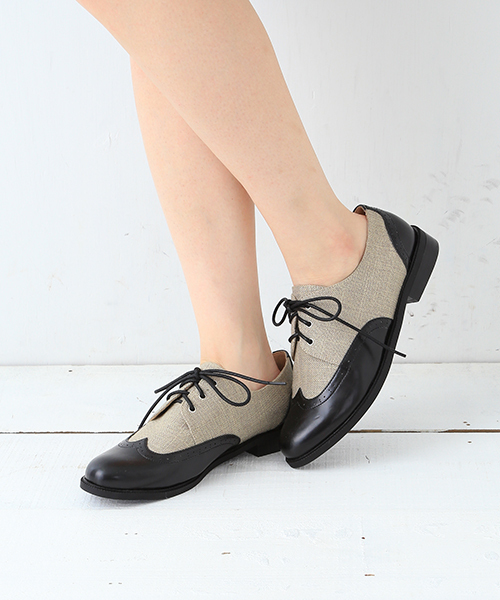 B:MING by BEAMS（ビーミングバイビームス）の「＜InRed 7月号掲載＞★1 ビーミング by ビームス / ウイングチップシューズ（その他シューズ・レディース・ホワイト系その他/ブラック/ブラック系その他・37/35/39）」の3枚目の写真