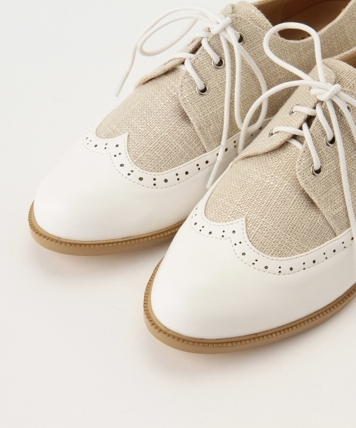 B:MING by BEAMS（ビーミングバイビームス）の「＜InRed 7月号掲載＞★1 ビーミング by ビームス / ウイングチップシューズ（その他シューズ・レディース・ホワイト系その他/ブラック/ブラック系その他・37/35/39）」の7枚目の写真