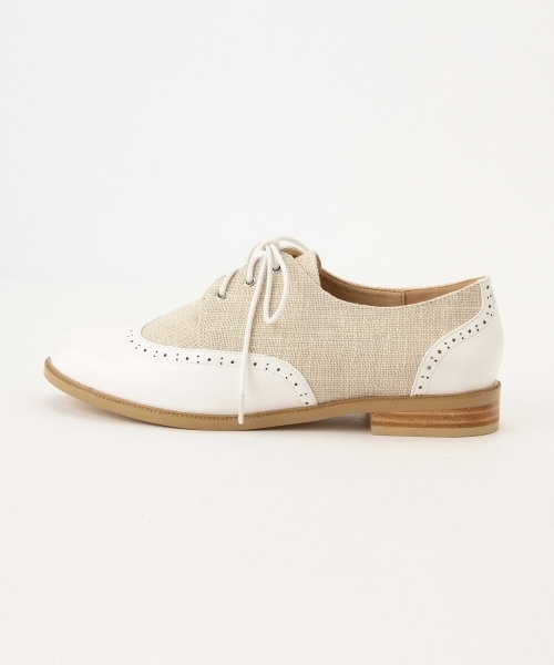 B:MING by BEAMS（ビーミングバイビームス）の「＜InRed 7月号掲載＞★1 ビーミング by ビームス / ウイングチップシューズ（その他シューズ・レディース・ホワイト系その他/ブラック/ブラック系その他・37/35/39）」の9枚目の写真