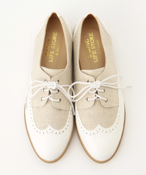 B:MING by BEAMS（ビーミングバイビームス）の「＜InRed 7月号掲載＞★1 ビーミング by ビームス / ウイングチップシューズ（その他シューズ・レディース・ホワイト系その他/ブラック/ブラック系その他・37/35/39）」の10枚目の写真