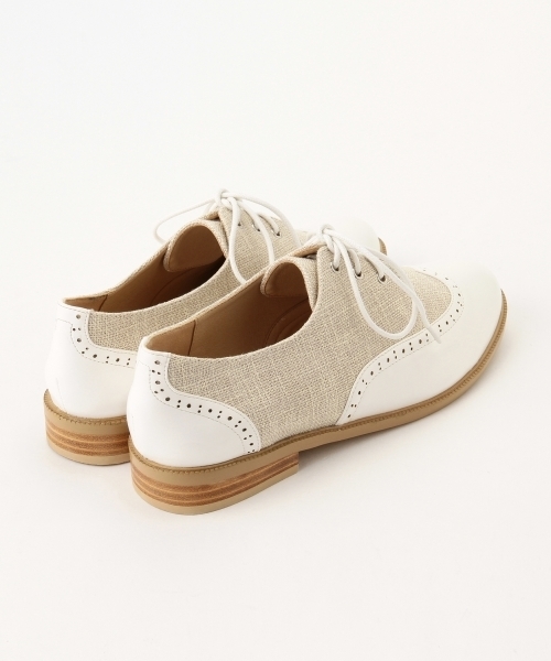 B:MING by BEAMS（ビーミングバイビームス）の「＜InRed 7月号掲載＞★1 ビーミング by ビームス / ウイングチップシューズ（その他シューズ・レディース・ホワイト系その他/ブラック/ブラック系その他・37/35/39）」の4枚目の写真