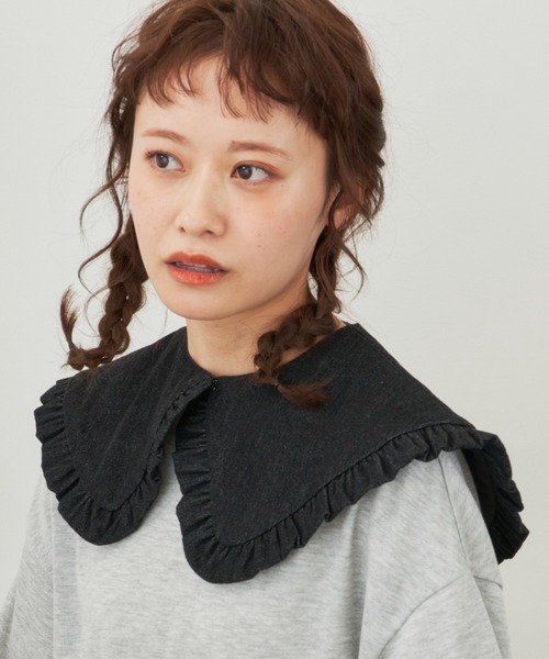 MERLOT(メルロー)の「アソート付け襟(付け襟・レディース・ベージュ/チェック/ブラック・FREE)」の8枚目の写真